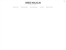 Tablet Screenshot of gregwalklin.com